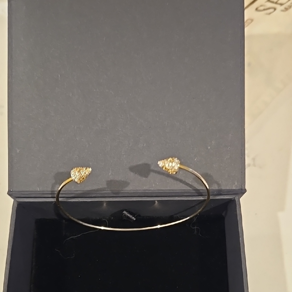 Anabel Aram gold plated and cubic zirconia cuff